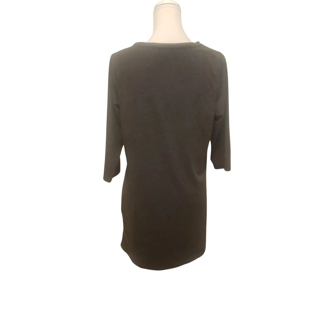George Long Sleeve Dark Grey T-Shirt Dress UK 14 - Picture 2 of 6